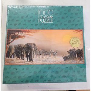 1000 Piece African Scene Jigsaw Puzzle Schmid 98258.7 Made in Germany 1992 Game
